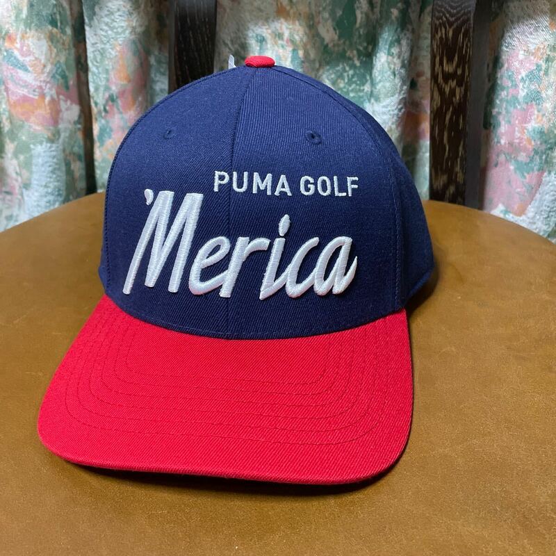 新品未使用 PUMA GOLF Men's Merica Script Snapback cap プーマゴルフ スナップバックキャップ