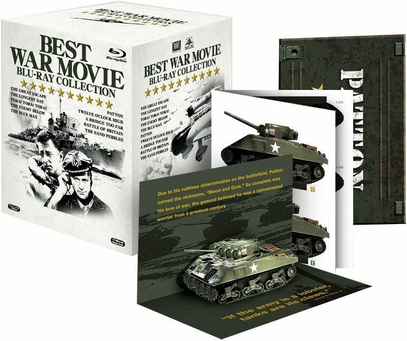 ☆未開封新品/廃盤Blu-ray-BOX[ベスト戦争映画ブルーレイコレクション]限定チャールズブロンソンスティーブマックィーンロバートミッチャム