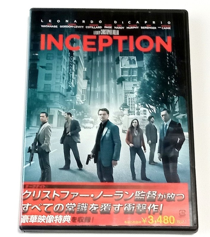 洋画DVD　INCEPTION　インセプション　クリストファー・ノーラン　レオナルド・ディカプリオ　ポストカード2枚付き　セル版　国内正規版　