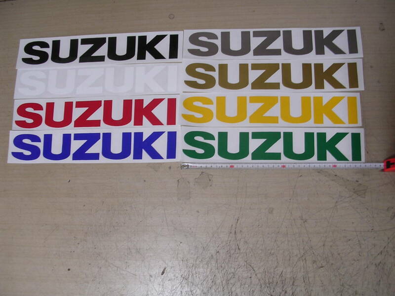 スズキ　SUZUKIステッカー　35㎝　８色２セット　16枚