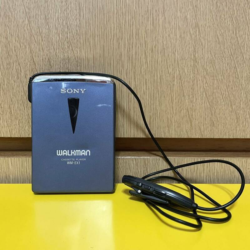 日本製 SONY ソニー WALKMAN ウォークマン WM-EX1 カセットウォークマン ポータブルカセットプレイヤー 再生専用機対応リモコン レトロ