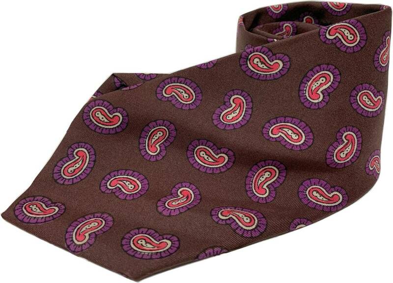 60年代 英国製 アバクロンビー&フィッチ ネクタイ abercrombie＆fitch ヴィンテージ vintage necktie made in england イギリス ブラウン
