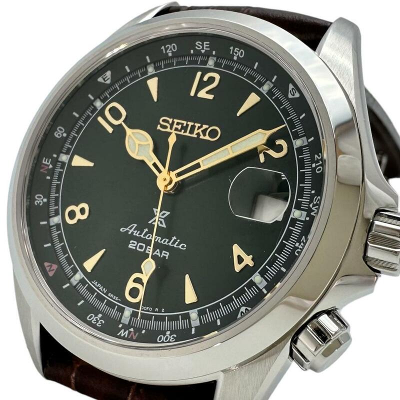 セイコー プロスペックス　アルピニスト コアショップ限定 SBDG091 腕時計 ステンレス/レザー 自動巻き メンズ