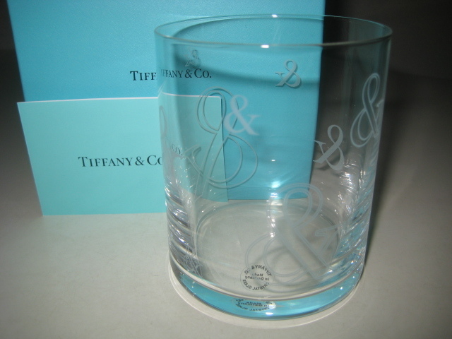 TIFFANY&Co. ティファニー アンパサンド コレクション オールドファッション グラス　箱付　＆ ロゴ エッチング　（企業名の刻印無）