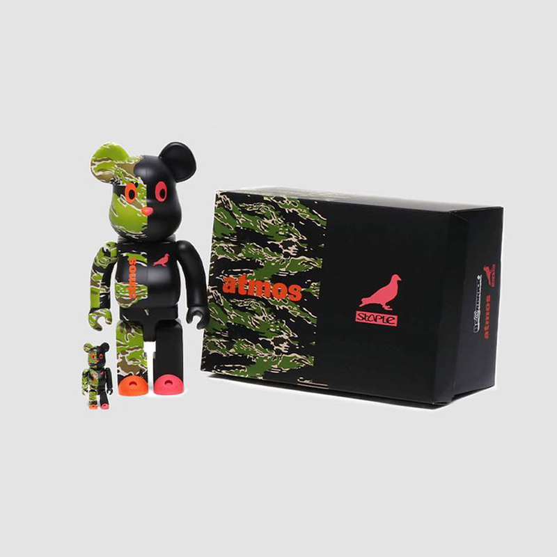 685 MEDICOM TOY BE@RBRICK × atmos × STAPLE 100％&400％ アトモスコン