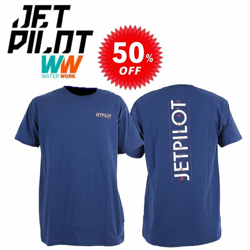 ジェットパイロット JETPILOT Tシャツ セール 50％オフ 送料無料 アウトボード メンズ TEE S19666 ネイビー L
