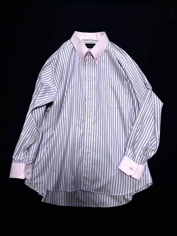 CELINE HOMME ドレスシャツ ストライプ クレリック ヴィンテージ セリーヌオムDress Shirt