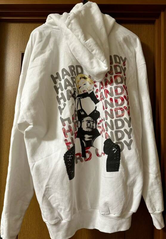 Madonna MADONNA マドンナ 公式グッズ ハードキャンディ hard Candy パーカー スウェット プルオーバー トレーナー XLサイズ 内側ボアU.S.A