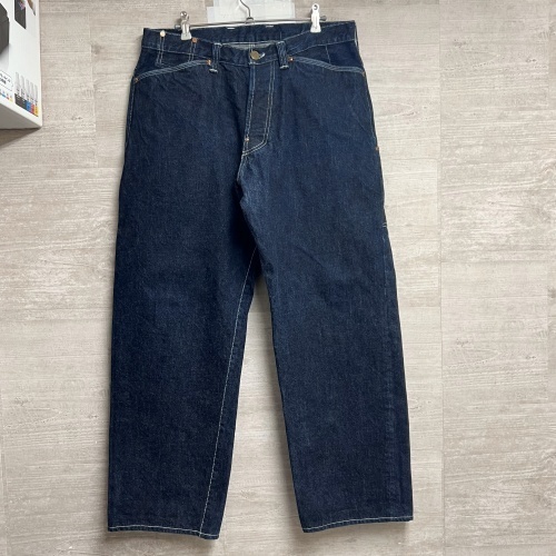 tender co テンダーコー TYPE132D Wide Straight Jeans with Driver's pockets デニム インディゴブルー 【中目黒B3】