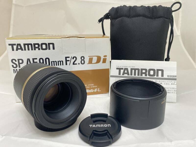 ◆動作品◆ TAMRON タムロン SP 90mm F2.8 Di MACRO 1:1 モデル 272EN2 付属品多数 ♯2401132