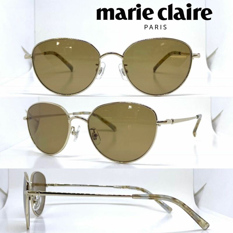 新品 送料無料 marie claire マリクレール サングラス MC5070 1CGP フレームカラー ゴールド