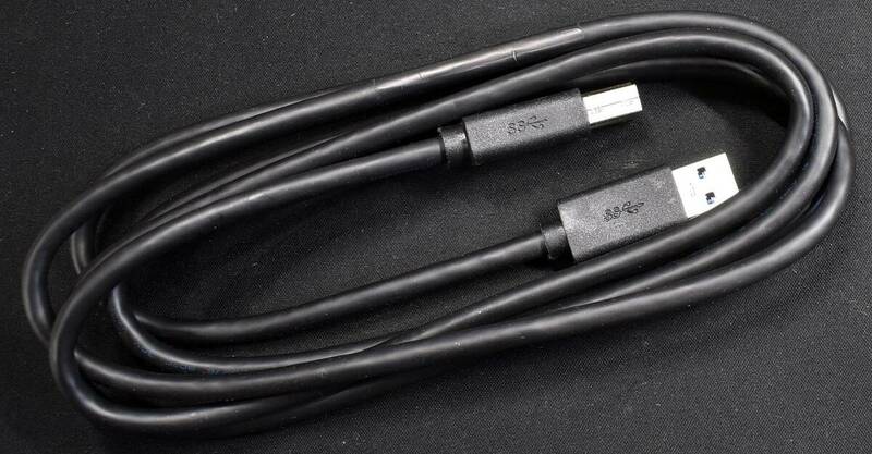(未使用品) USB3.0 ケーブル Aタイプオス-Bタイプオス (長さ1.8m 180cm) (DELL製 ブラック) 同梱対応 (PU08 x4s