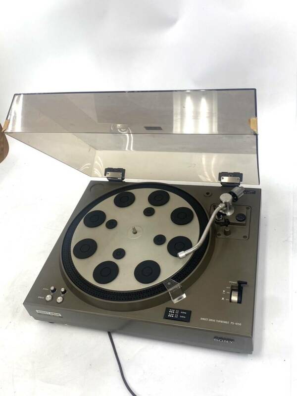ソニー SONY PS-4750 ターンテーブル レコードプレーヤー 通電確認済み オーディオ機器 音響機器 ㏄012304