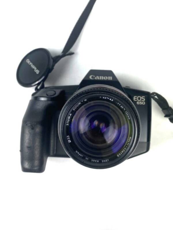 キャノン CANON EOS 650 フィルムカメラ 一眼レフカメラ コンパクトカメラ ボディ レンズ 35-135mm 3.5-4.5 シグマ SIGMA hm100101
