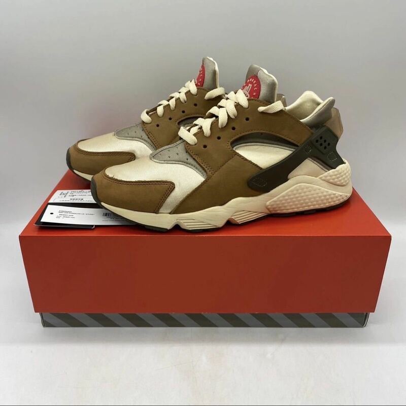 【27.5cm】STUSSY NIKE AIR HUARACHE LE DESERT OAK ステューシー ナイキ エア ハラチ LE デザートオーク (DD1381 200) 3214