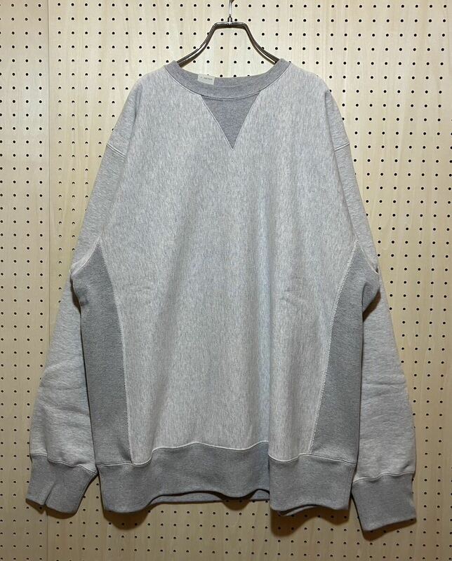 【42】N.Hoolywood Loopwheeler Crewneck Sweat Gray エヌハリウッド ループウィラー クルーネック スエット グレー 日本製 T192