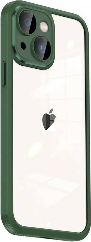 Donocao iPhone 13用ケース 背面超クリア シリコン耐衝撃 薄型 アクリル黄ばみ無し 指紋防止 アイホン13ケース 