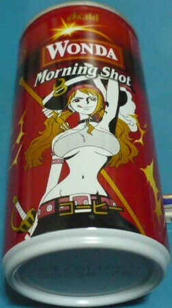 未開封品　アサヒWONDA(ワンダ)Morning Shot(モーニングショット)　ONE PIECE(ワンピース)25TH(周年)コラボデザイン缶　ナミ
