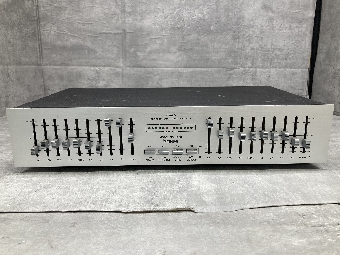 A3a TENSAI STEREO GRAPHIC EQUALIZER SYSTEM MODEL GS-1100 グラフィック イコライザー 通電確認済み 現状品