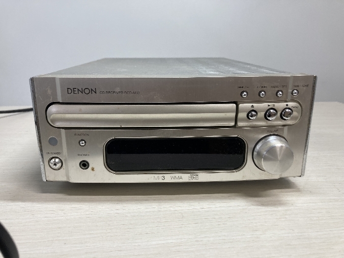 B2h DENON デノン RCD-M33 CDレシーバー 通電確認済 リモコン不足 本体のみ 現状品 CDアンプ CDプレーヤー
