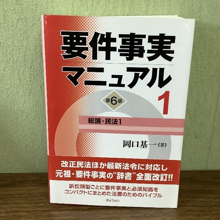 要件事実マニュアル(第6版) 第1巻 総論・民法1