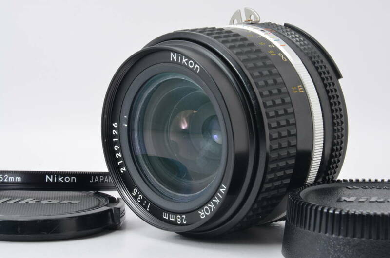 ★外観美品★ ニコン NIKON Ai-S NIKKOR 28mm F3.5 L568 #450