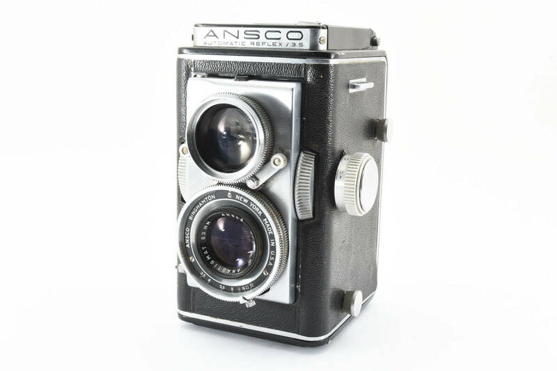 ★実用美品★ アンスコ ANSCO AUTOMATIC REFLEX f3.5 TLR Film Camera Body 83mm f3.5 OB030 #2530