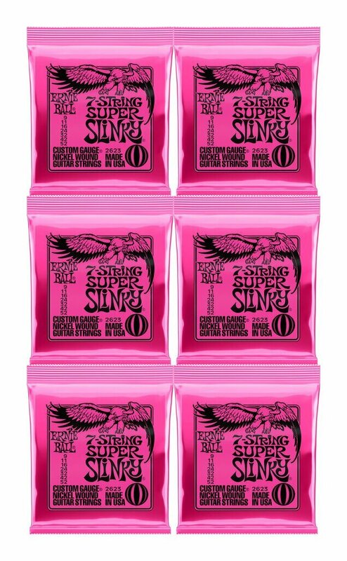 即決◆新品◆送料無料ERNIE BALL 2623 ×6 [09-52] 7 STRING SUPER SLINKY 7弦 ギター弦/メール便