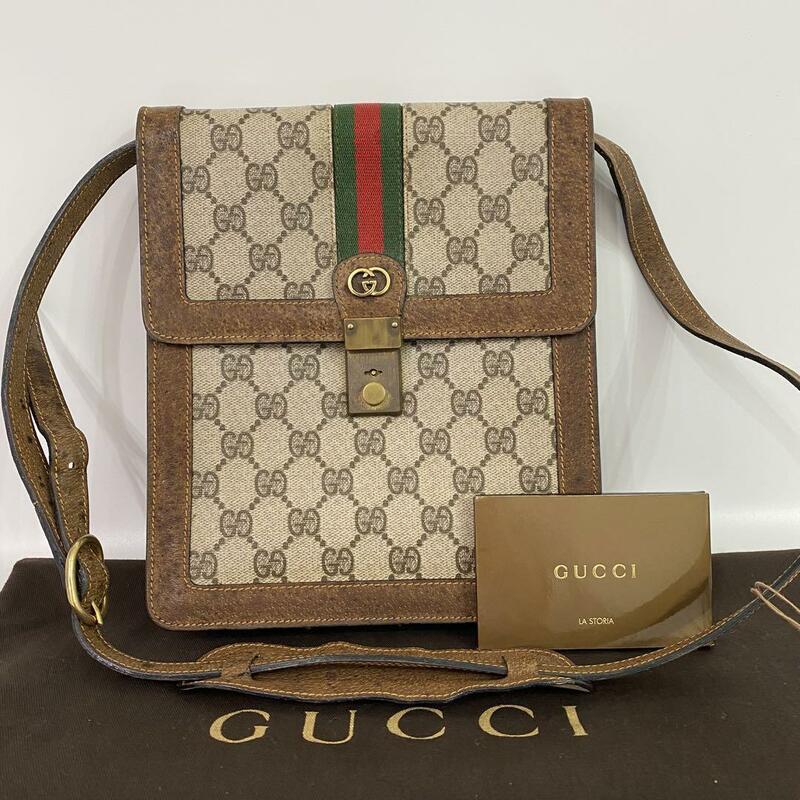 《大特価！》 GUCCI グッチ ショルダーバック シェリーライン GG 鍵付き c175813