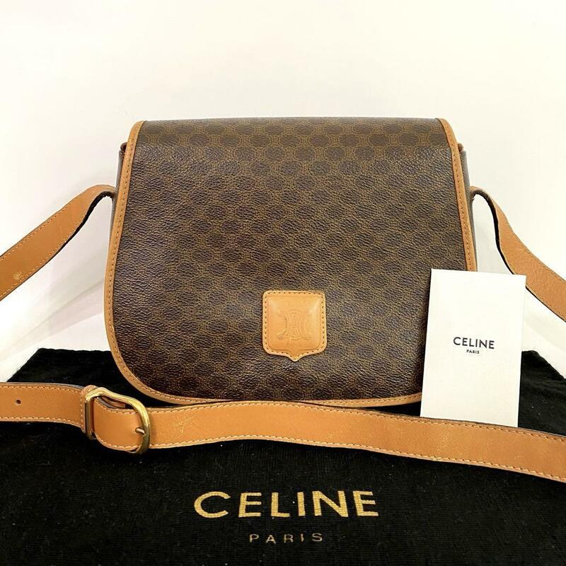 《大特価！》 CELINE セリーヌ ショルダーバッグ マカダム トリオンフ 2461361