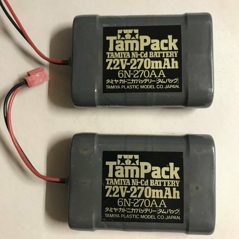 TamPack タムパック 7.2V 270mAh タミヤ カドニカバッテリー 6N-270AA 2個