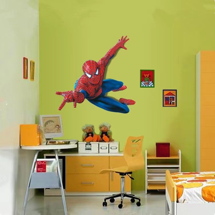 （NO.341）DIY剥がせる飾り 壁紙 ウォールステッカー 綺麗な仕上がり 子供ルーム 壁シート 模様替え 壁飾り 雰囲気替え スパイダーマン