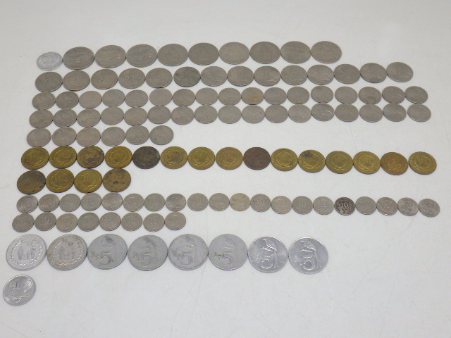 h4C028Z- 外国 インドネシア 旧硬貨 5・10・25・50・100ルピア 合計120枚