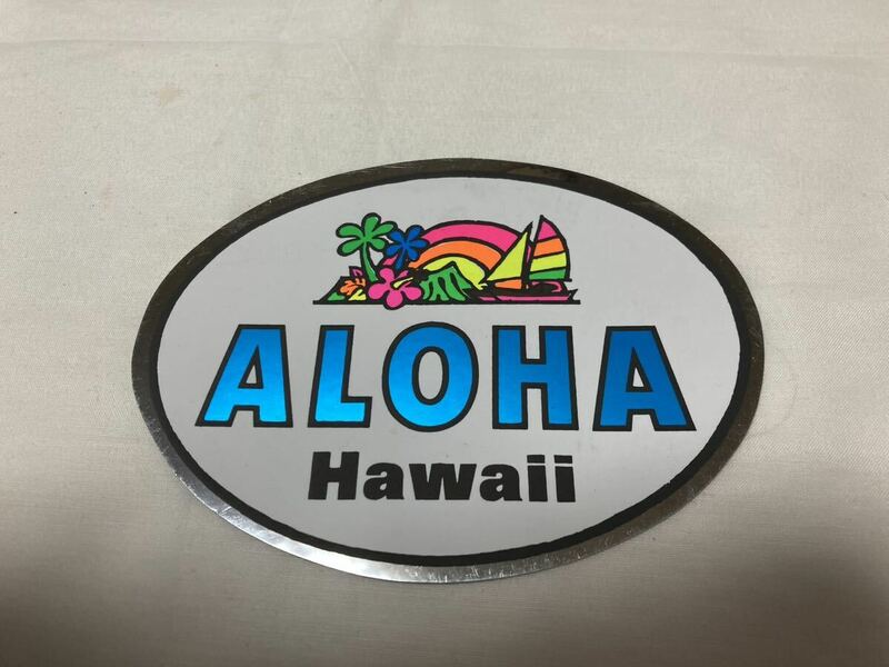 ステッカー 「ALOHA Hawaii」　レギュラーサイズ