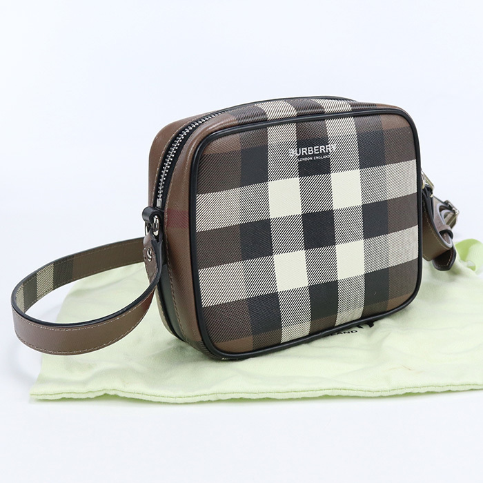 中古良品バーバリーBURBERRY バーバリーチェック クロスボディバッグ ショルダー ブランド 8035325 ランク：A us-2