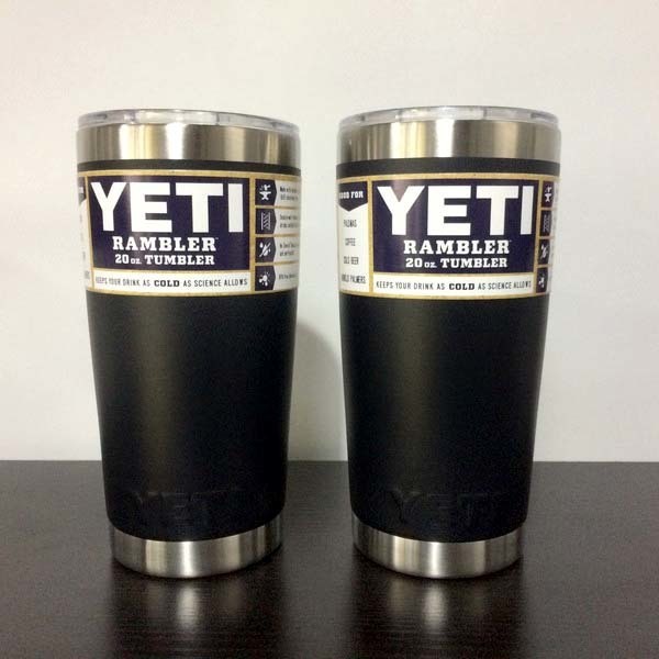 YETI イエティ 20オンス ブラックx2 20oz ランブラー タンブラー 保温 保冷 アウトドア 水筒 ボトル 2個セット