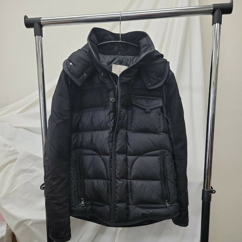 MONCLER モンクレール RYAN GIUBBOTTO 切替 ダウンジャケット D20914139285 53227 サイズ2 ブラック