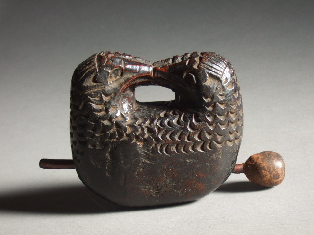 トロトロの木味最高の木魚朝鮮王朝時代？李朝の木工芸木の古民藝仏教美術