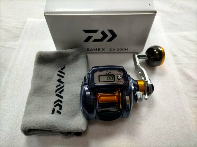 勵麥【付属品】ダイワ ICV 200H 右 ライトゲーム X DAIWA LIGHT GAME X 船用 手巻きリール ライトゲーム 614811 1501F