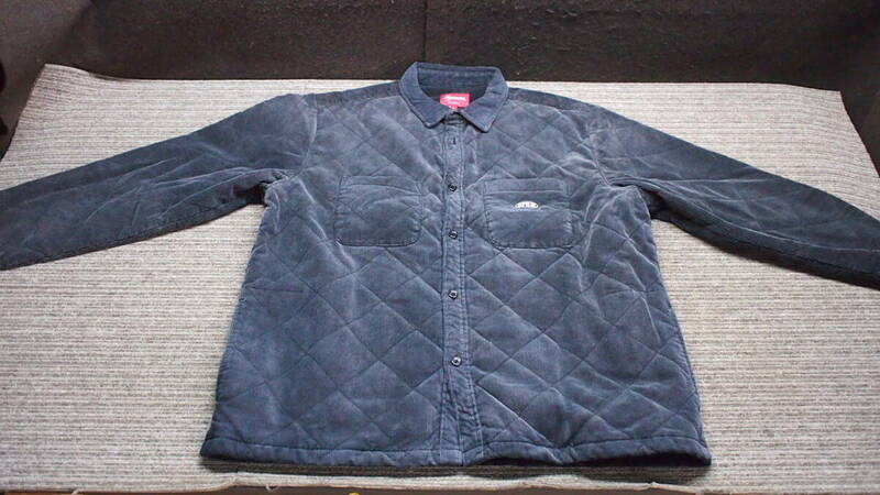 ▲B3-19 Supreme Quilted Corduroy Shirt シュプリーム キルテッド コーデロイ シャツ