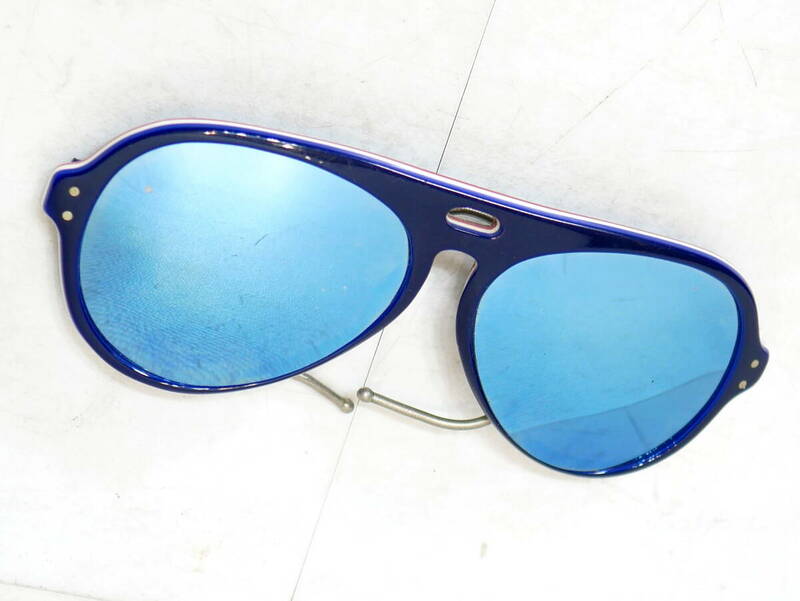 ▲(R603-B187)FRANCE フランス製 サングラス VINTAGE SOLAR 眼鏡 メガネ アイウェア ミラーレンズ ヴィンテージ 希少