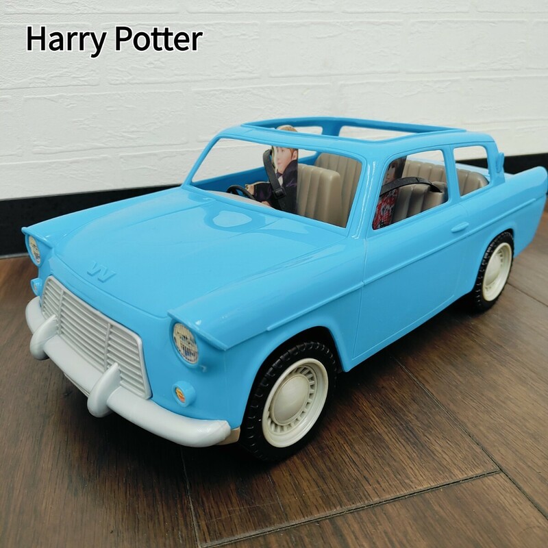 ★ 希少 ★ ハリー ポッター ウィーズリー フライングカー Harry Potter 車 おもちゃ 玩具 WEASLEY 長さ40cm レア レトロ 青 ブルー SC