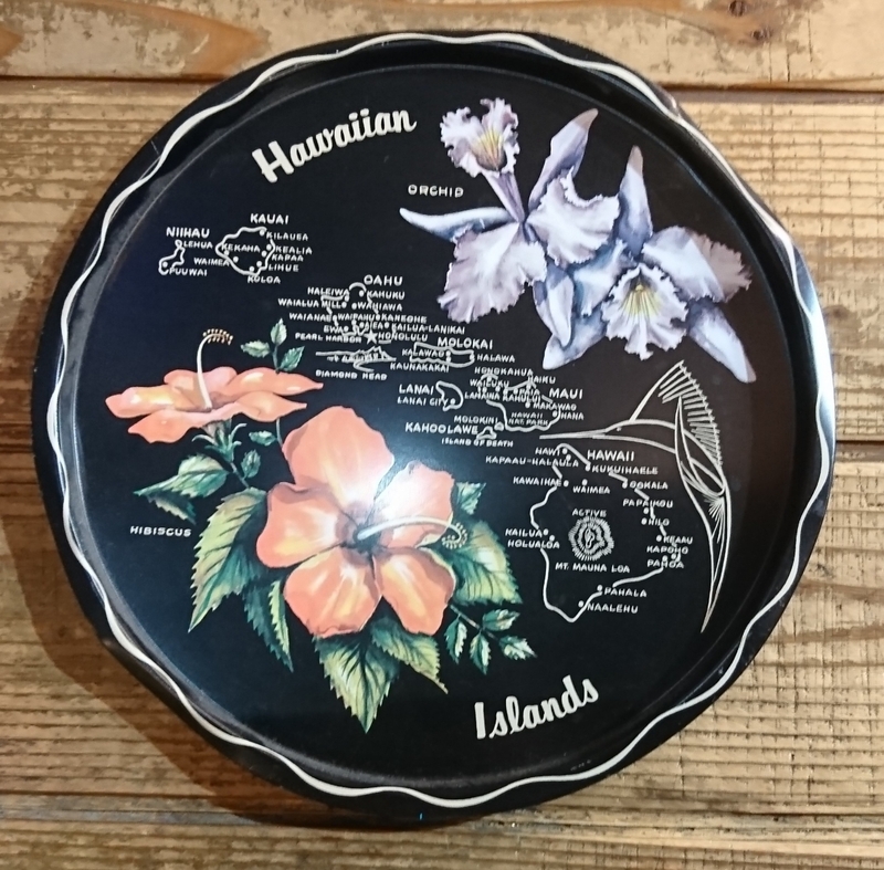 50s vintage hawaiian tray souvenir ヴィンテージ ハワイアン トレイ スーベニア