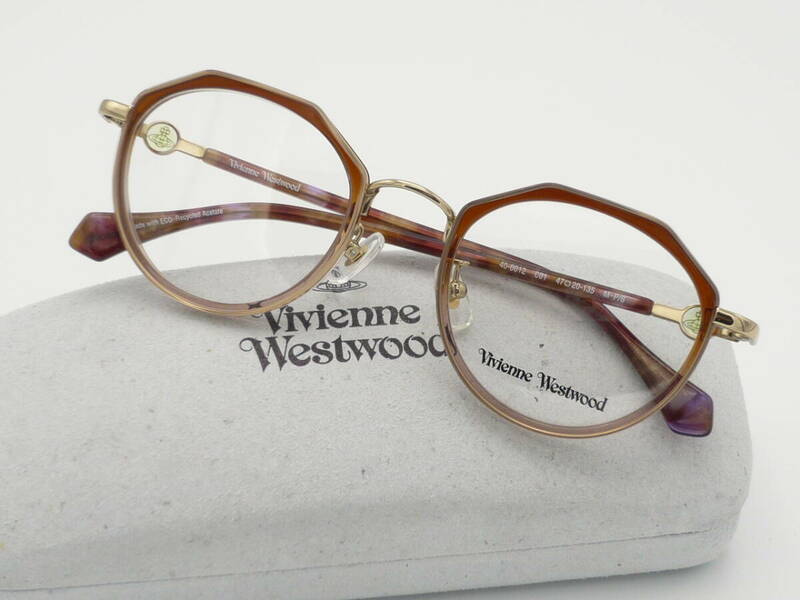 新品 ヴィヴィアン ウエストウッド メガネ 40-0012-01-47 正規品 フレーム 専用ケース付 Vivienne Westwood ラスト1本