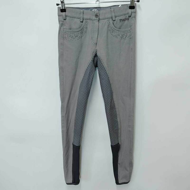 【中古】ピカー キュロット カロッタグリップ キュロット KIDS BREECHES USサイズ13 グレー 8434 キッズ PIKEUR ジュニア