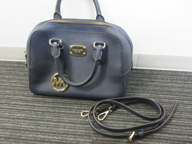 ★☆74040　マイケルコース　ショルダーバッグ　MICHAEL KORS　2WAY　ハンドバッグ　ネイビー ☆★