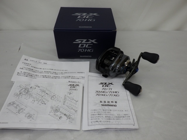 シマノ SHIMANO ベイトリール 23 SLX DC 70HG ルアーキャスティング 右ハンドル 釣り 美品 240326