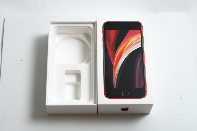 箱のみ iPhone SE2 64GB red 化粧箱 MX9U2J/A A2296 第二世代 2020 第2世代 SE 2 アイフォン アイフォーン レッド 赤