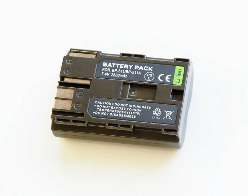 ■送料無料■BP-511A■キャノン/Canon■2800mAh■PSE認証■互換バッテリー 保護回路内蔵 バッテリー残量表示可 / リチウムイオン充電池
