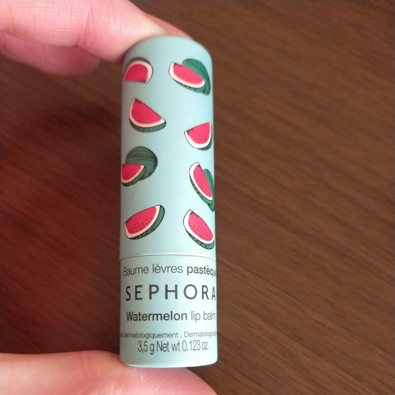 SEPHORA　Lip balm セフォラ　リップバーム　イタリア製　スイカ柄　保湿　リップクリーム